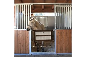 KENSINGTON PROTECTIVE PRODUCTS Kensington Stall Guard for Pony Horse Draft — Designed to Keep Horse Securely in Stall in Style — Adjustable Straps and Hardware Included 500 - Desert Sand