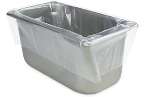 PanSaver Hotel Clear Pan Liners for Easy Clean Up - Disposable Buffet Pan Liners, Ovenable up to 400F (Third and Quarter Pan Medium and Deep Pan Liner - 19 x 14 in)