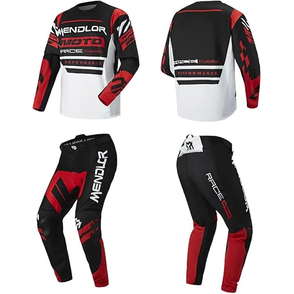 Willbros Mannen Motocross Jersey Broek Combo MX Set Offroad Dirt Bike Bergaf Enduro Racen Vrouwen MTB BMX Pak Volwassene, Jersey M / Pants 32