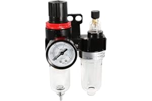 Water-Oil Separator Air Compressor Filter Water Separator for Air Compressor Air Pressure Regulator Extend Tools Service Life