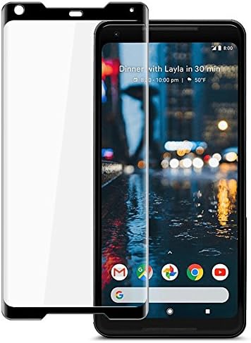 Google Pixel 2 XL Screen Protector, [Case Friendly] [Anti-Scratch] [9H Hardness] Tempered Glass Screen Protector for Google Pixel 2 XL（Black）
