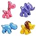 iPlay, iLearn Infant Baby Push Toys, Educational Animals Toy Set(Hippo, Lion, Elephant And Giraffe), Learning Rattles Play Set Gift for Age 1, 2, 3, 4 Year Old Kids, Boys, Girls, Toddler