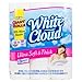 White Cloud Ultra Soft & Thick Bath Tissue - 12 Giant Toilet Paper Rolls, 3-Ply Toilet Paper, 231 sheets