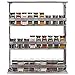 MyGift 3-Tier Country Rustic Style Brown Wood Wall Mounted Kitchen Spice Rack