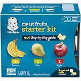 Gerber Purees My 1st Fruits Starter Kit, 2 Ounce Tubs, Box of 6 (Pack of 2)