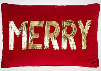 Amazon Com Raz Imports Set Of 2 Assorted Christmas Throw Pillows