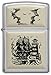 Zippo Scrimshaw Emblem Pocket Lighter, High Polish Chrome