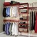 John Louis Home JLH-523 DIY Solid Wood Closet System, Standard, Red Mahogany
