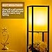 Oneach Arterton Modern Shelf Floor Lamp with Open-Box Shelves Diffused Lighting for Reading Living Room and Bedroom-LED Bulb Included
