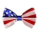 Alizeebridal Men's USA Flag Suspender and Bow Tie Set