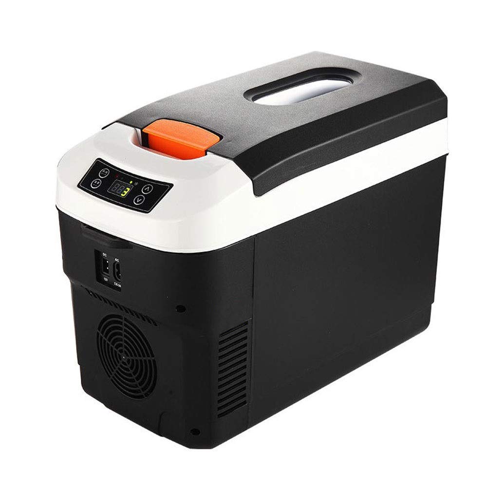 HUIQC 12 L Frigorifero Elettrico e riscaldatore per Auto- Frigorifero Compatto Portatile, Dual 12V DC e 220V AC Mini frigo per Auto, Road Trip, Camping Eventi Sportivi e Home (Colore : Nero) Prezzi offerta