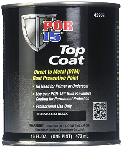 POR-15 45908 Chassis Black Top Coat - 1 pint