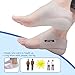 Plantar Fasciitis Height Increase Heels Sleeves, 1 Pair Gel Heel Height Invisible Elevators, Pads, Arch Support, Heel Protectors, Foot Cushion, W6-9 |M6.5-8(White)