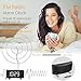 CSHID-US Projection Alarm Clock, 7'' Dimmable LED Curved Screen Digital Clock, FM Radio Alarm Clock, Adjustable Ceiling Sleep Timer for Kids Bedroom, Dual Alarms, 12/24 Hour, Snooze Function