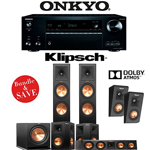 Klipsch-RP-280F-512-Ch-Reference-Premiere-Dolby-Atmos-Home-Theater-System-with-Onkyo-TX-NR777-72-Ch-4K-Network-AV-Receiver