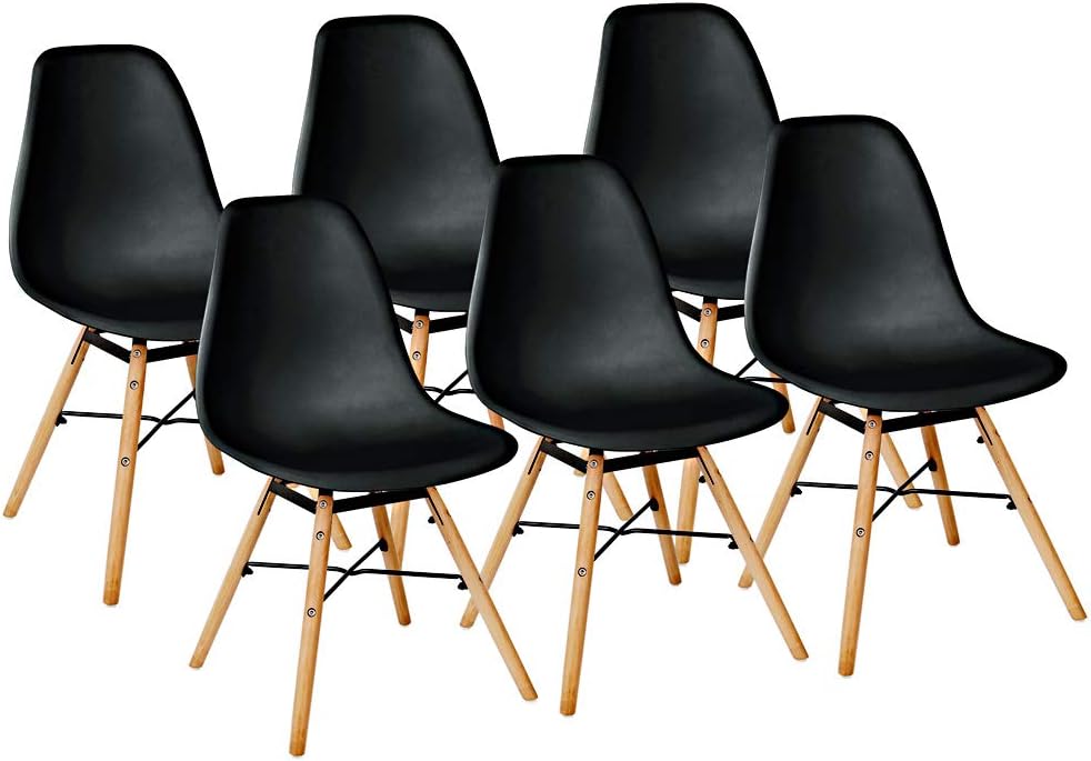 Home Furniture Diy Chairs 4 Set Stuhle Esszimmerstuhle Stuhl Sessel Retro Schwarz Kingpower Mtmstudioclub Com