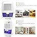 KAIKING Mini Dehumidifier, Auto Shut Off Portable Electric Dehumidifiers for Damp Air Mold Moisture in Small Closet Wardrobe Kitchen (Safe Compact Thermo-electric)