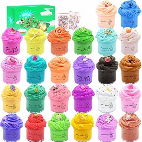 DYBNPTYLP 26 Pack Slime, Butter SlimeStitch,Animal and Fruit Slime