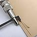 Co-link Professional Adjustable 1mm Leather Edge Stitching Groover Leathercraft Groove Gouge with Wooden Handle