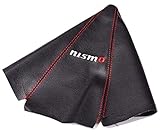 NISMO PVC Black Retainer /Red Stitch JDM Shift Knob Shifter Boot Cover MT/AT