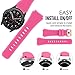 Bands for SAMSUNG Gear S3 Frontier / Classic Watch Silicone Bracelet Rose Gold Buckle, Sports Silicone Band Strap Replacement Wristband For Samsung Gear S3 Frontier / S3 Classic (Blush Pink-RGB)