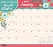 Orange Circle Studio 2017 Magnetic Monthly Calendar Pad, Secret Garden (18527)