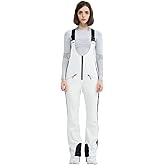 HIGH EXPERIENCE Ski Bib Pants for Women Snow Skinny Overalls Soft Shell Slim Fit Fitted Snowboard Suspenders Waterproof Warm