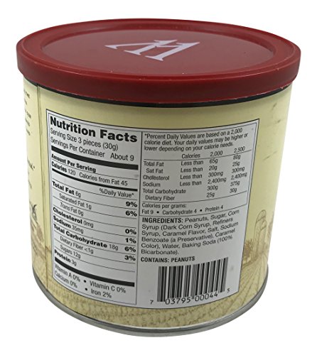 Whitley's Homemade Peanut Brittle 10 Ounce Tin