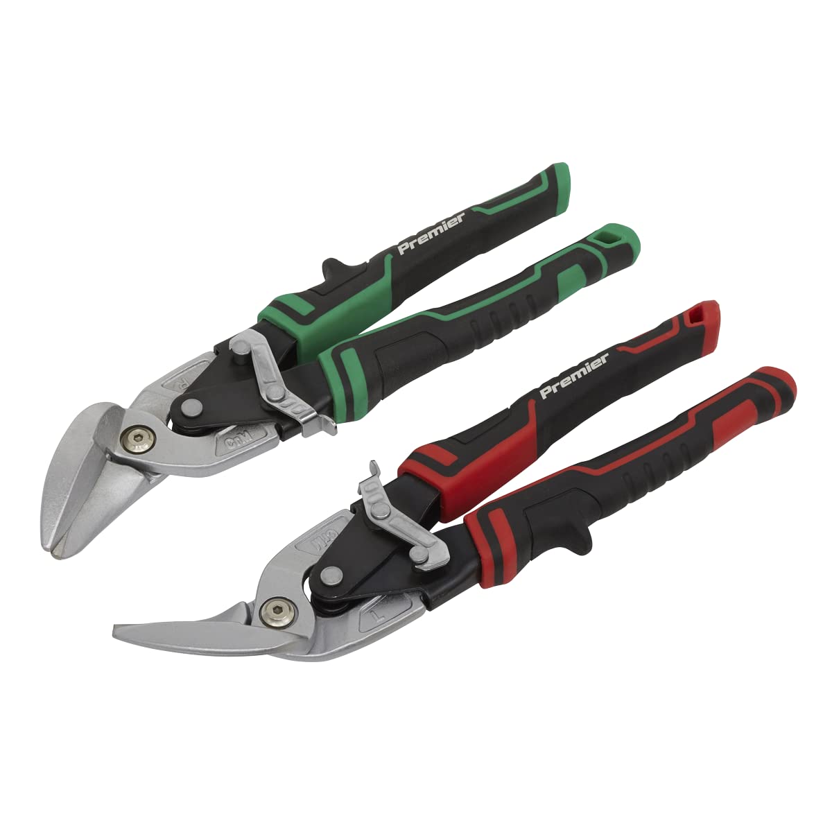 Sealey AK69072 2pc High Leverage Offset Aviation Tin Snip Set