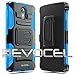 Droid Turbo 2 Case, Evocel [Generation Series] Belt Clip Holster, Kickstand, HD Screen Protector, Dual Layer for Motorola Droid Turbo 2 (XT1585/ 2015 Release), Blue (EVO-MOTXT1585-AB202)