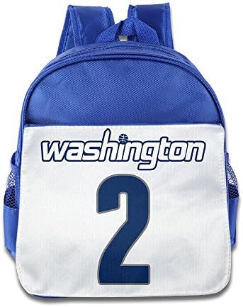 LINNA Superb Washington #2 Basketball Player Kids School Bag Backpack For 1-6 Years Old RoyalBlue