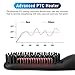 Cayzor Beard Straightener Comb for Men – Upgraded Professional Electric Mens Beard Straightening Heated Brush Portable Anti-scald 5 Adjustable Temperatures & LCD Display with Carrying Bagthumb 3