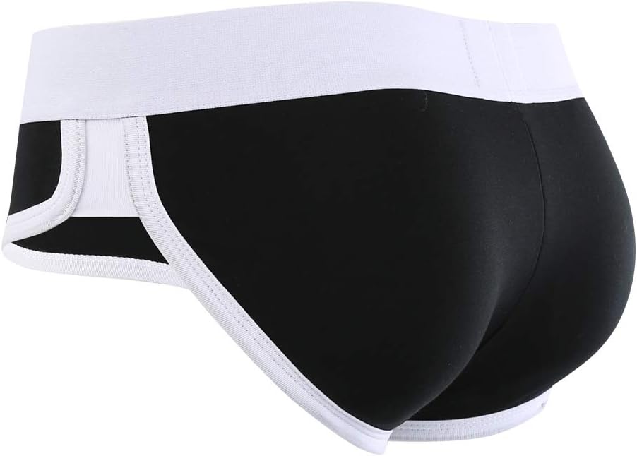 Seeinner Mens Padded Briefs Removable Pad of Butt Lifter and Enlarge Package Pouch