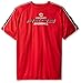 MLB Big and Tall Men's Short Sleeved Birdseye Crew T-Shirt with Shoulder Piecing & Chest Print