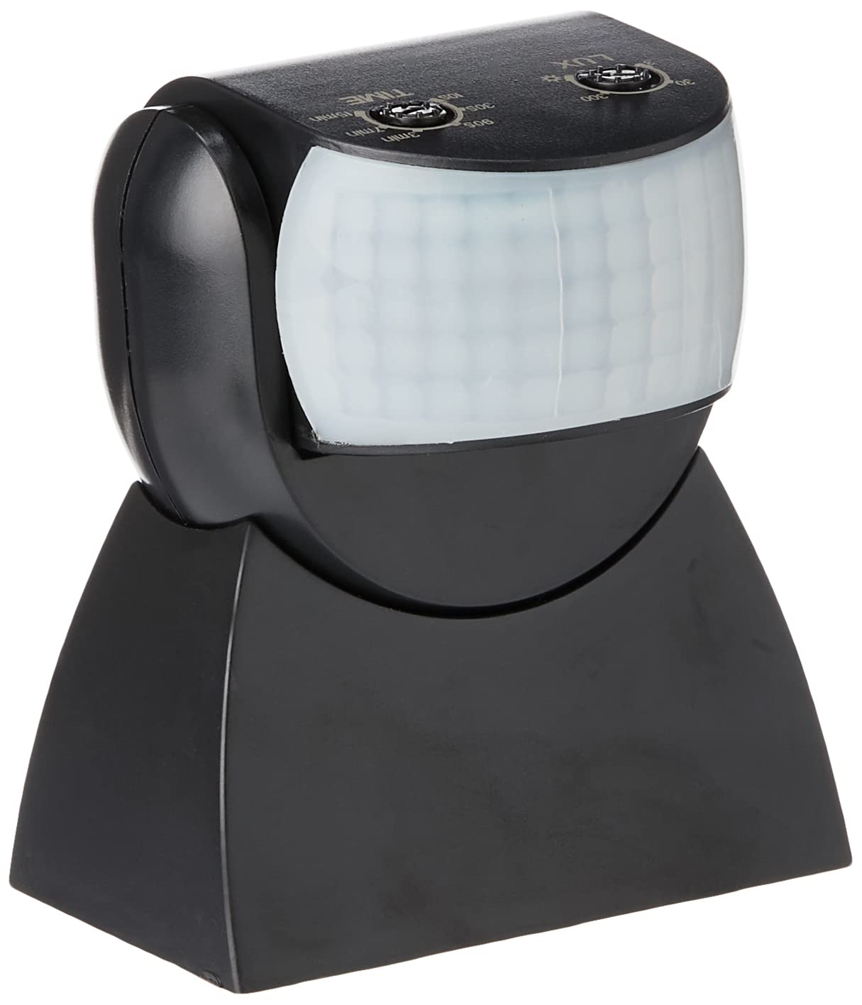 Luceco LED Multi-Directional PIR Motion Sensor Wall Mounted Lighting, 180 Degree Angle, 12 x 8 cm, Black Polycarbonate (PC)