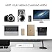 Conference Recessed Power Strip Socket,Power Grommet,Desktop Charging Station with 2-Outlet and 2 USB Ports (white)
