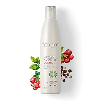 Brillare Dandruff Control Shampoo For Rough, Dandruff Prone Hair | Shampoo 300 ml | 100% Vegan | No Harmful Chemicals | Free From Paraben, Formaldehyde & Petroleum Wax