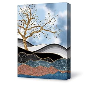 Canvas Wall Art for Living Room,Bedroom Home Artwork Paintings Quiet Forest Ready to Hang - 12x18 inches