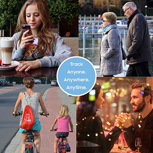 GPS Tracker Mini Portable Car GPS Tracker SOS Real-time Tracking Device GPS Locator Sim Card Included 3 Month Data Plan GPS Finder for Vehicles Kids Dogs Cats Keys Motorcycles Pets