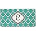Snaptotes Teal Moroccan Design Monogram Wristlet Keyfob Keychain,Letter C