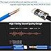 [Upgraded] Lightning to 3.5mm Male Aux Stereo Audio Cable, Compatible with iOS 11 or Above, iPhone 7 / 7P / 8 / 8P / X or Any Lightning Port to Car Stereo Speakers or Headphone Audio Jack (Blue)