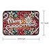 Junovo Merry Christmas Holiday Door Mats Entrance Anti Slip Doormat Indoor Outdoor Rugs Welcome Home Bathroom Front Door Decor Carpets 15.7x23.6 inch