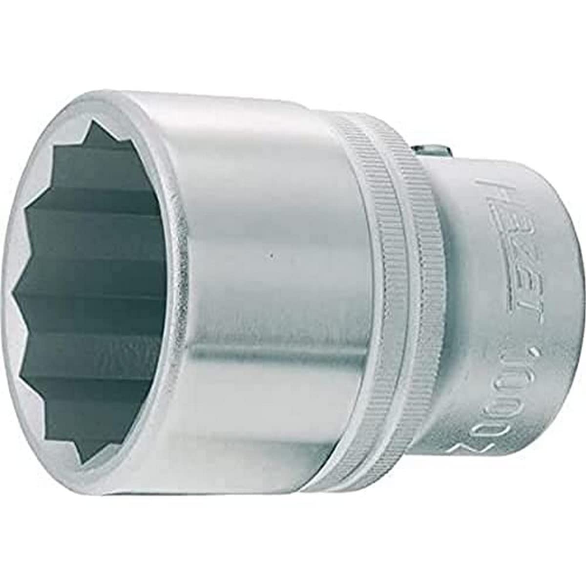 HAZET 1000AZ-1.1/2 65 mm 12-Point Profile Socket - Chrome-Plated/Polished
