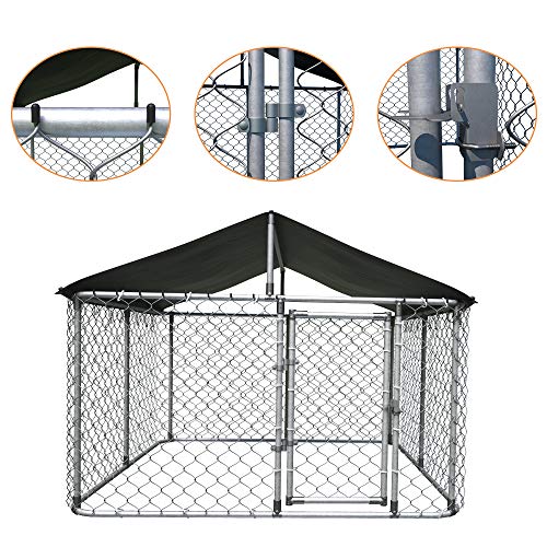 Kullavik Outdoor Dog Kennel Dog Cage Dog Playpen Dog Fence Chicken Coop