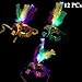 JOYIN Toy 12 Pack Mardi Gras Mask Masquerade Costume With Feather and LED