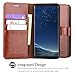 OCASE Samsung Galaxy S8 Case Leather Flip Wallet Case for Samsung Galaxy S8 Devices - Brown