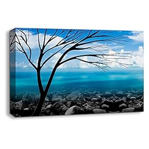 Abstract Cloud Tree Colorful Painting Artwork for Home Framed