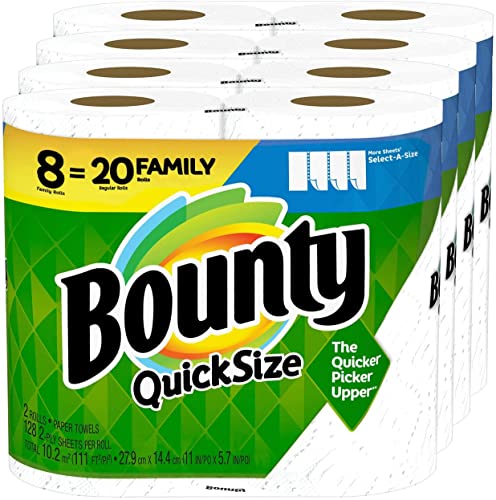 Quick-Size Paper Towels, White, 16