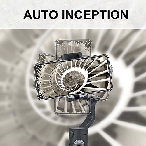 hohem Smartphone Gimbal Stabilisator, 3-Achsen Handy Gimbal Stabilisator für iPhone 12/11/X/Max Samsung Huawei usw, One-Click Bedienung, Sportmodus, Gesichtsverfolgungs, Bewegungszeitraffer (Schwarz)