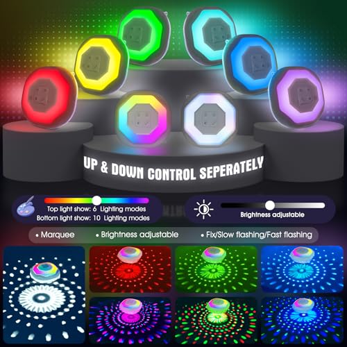 DeeprBetter Floating Pool Light with Remote Control, Rechargeable Wireless LED Pool Lighting with Underwater Light Show, IP68 Waterproof Pool Light, Floating Pool Spa Lamp